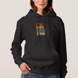 Womens 15th Wedding Anniversary for Her Handsome W Hoodie