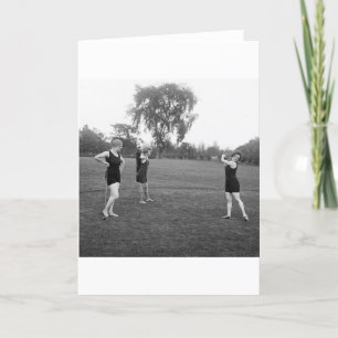 Women's 1920s Golf Fashion Card