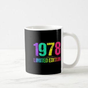 Womens 1978 Limited Edition Vintage 78s Retro Vint Coffee Mug