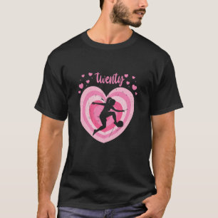 Womens 20 Year Old Cute Soccer Birthday Girl 20Th T-Shirt