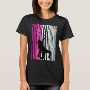 Womens 23rd Archery Birthday Archer Queen Bow Arro T-Shirt