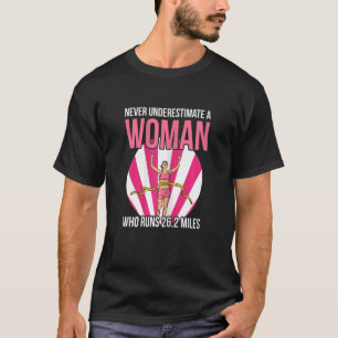 Womens 26 2 Miles Run For Your Marathon Wife T-Shirt