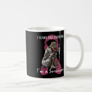 Womens 2 Years Cancer Free Pink Breast Cancer Surv Coffee Mug
