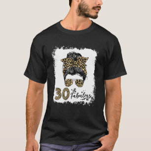 Womens 30 And Fabulous 30Th Birthday Queen Leopard T-Shirt