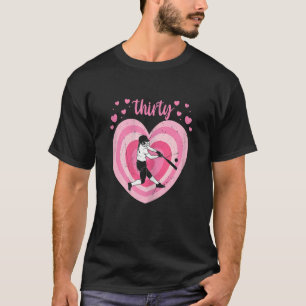 Womens 30 Year Old Cute Baseball Birthday Girl 30t T-Shirt