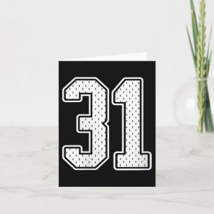 Womens #31 White Vintage Number 31 Srts Fan Jersey Card