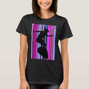Womens 31st Surfing Birthday Surfer Surf Girl Ridi T-Shirt