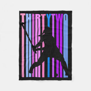 Womens 32nd Birthday Field Hockey Player Sports Gi Fleece Blanket