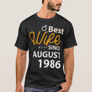 Womens 34th Wedding Anniversary Gift Best Wife Sin T-Shirt