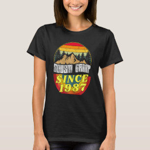 Womens 35th Birthday Saying Cousin Camp Sinc 1987 T-Shirt
