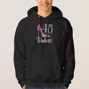 Womens 40 Years Old 40 & Fabulous Since 1982 40th Hoodie