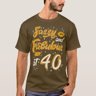 Womens 40 Years Old Gifts 40 & Fabulous Since 1982 T-Shirt