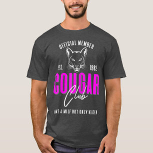 Womens 40th Birthday Est 1982 Cougar Club for Hot  T-Shirt