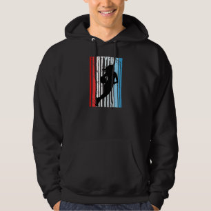 Womens 44th Basketball Birthday Womens Retro Vinta Hoodie