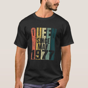 Womens 44Th Birthday Woman Quarantined Queen Since T-Shirt