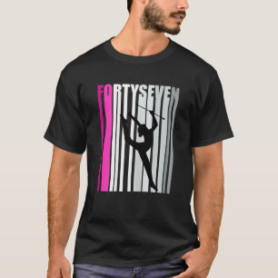 Womens 47th Rhythmic Gymnastics Birthday Baton Twi T-Shirt