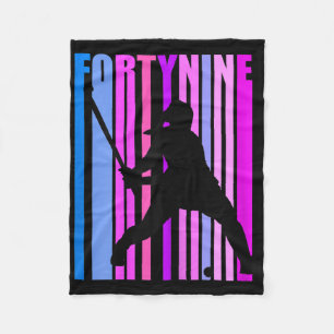 Womens 49th Birthday Field Hockey Player Sports Gi Fleece Blanket