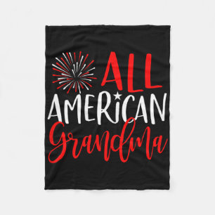Womens 4th Of July Family Matching Shirts All Amer Fleece Blanket