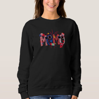 Womens 4th Of July Momo  Momo Doodle Firework Sweatshirt