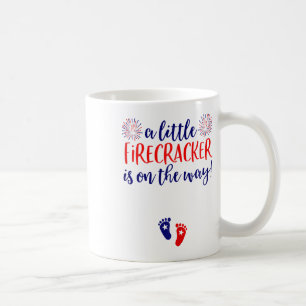 Womens 4th Of July Pregnancy Announcement Shirt Co Coffee Mug