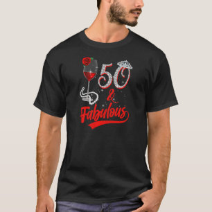 Womens 50 Years Old 50 & Fabulous Since 1972 50th T-Shirt