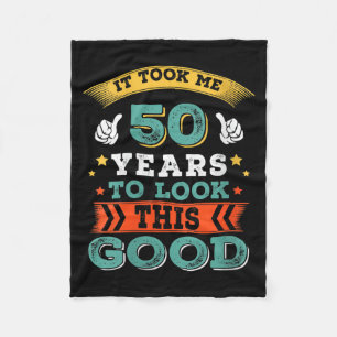 Womens 50 Years Old Birthday Quote Graphics Funny Fleece Blanket