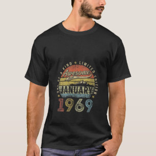 Womens 54Th Birthday Gift Awesome Since January 19 T-Shirt