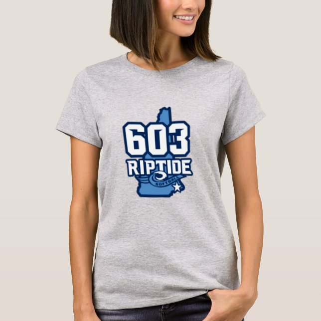 Women's 603 Riptide T-shirt w/ Name and Number (Front)