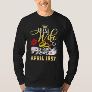 Womens 65 Wedding Anniversary Outfit Best Wife Sin T-Shirt