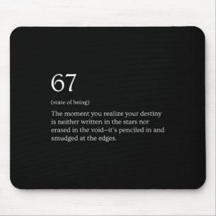 Womens 67 Definition Meme V-neck Mouse Pad