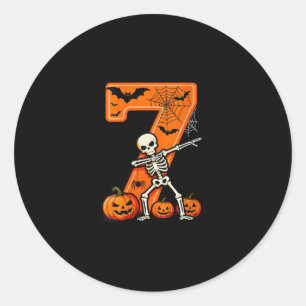 Womens 67 Six Seven Meme Couple Matching Skeleton  Classic Round Sticker