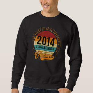 Womens 8 Th Birthday Vintage 2014 Vintage 8 Years Sweatshirt
