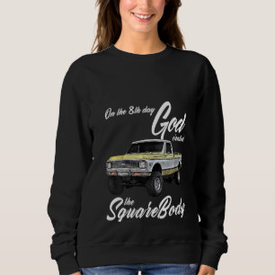 Womens 8th God Jimmy Squarebody Truck Suburban Bla Sweatshirt
