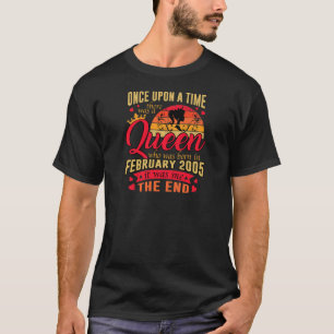 Womens A Queen Born In February 1963 60th Birthday T-Shirt