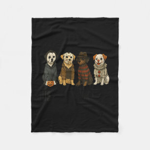 Womens A Spooky Paw Halloween Dog Halloween Fleece Blanket