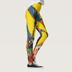 Women's Abstract Modern Art Sayen Trees Leggings