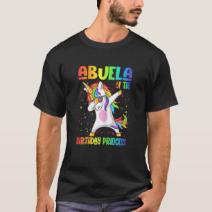 Womens Abuela Of The Birthday Princess Dabbing Uni T-Shirt