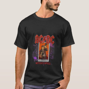 Womens AC DC Witch s Spell V Neck T-Shirt