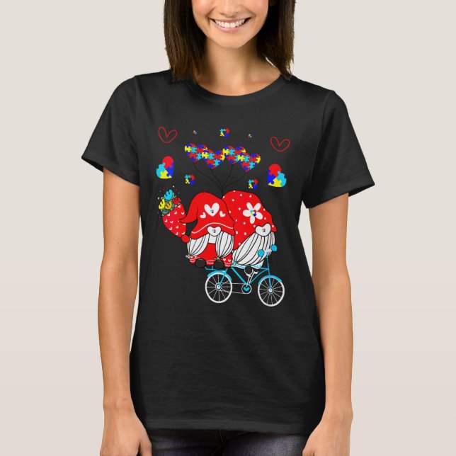 Womens Accept Understand Love Autism Awareness Gno T-Shirt (Front)