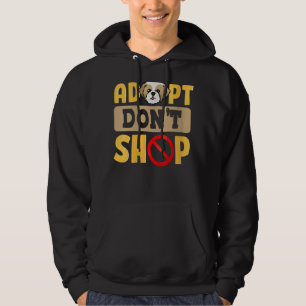 Womens Adopt A Dog Dog Parents Rescue Dogs Hoodie