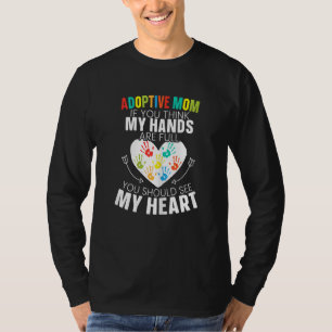 Womens Adoptive Mum Adoption Announcement Foster M T-Shirt