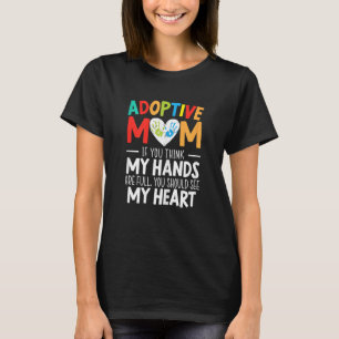 Womens Adoptive Mum Adoption Announcement Foster M T-Shirt