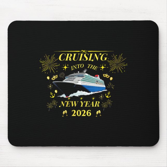Womens Adventure Awaits – Welcome 2026 V-neck  Mouse Pad (Front)