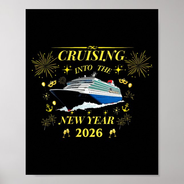 Womens Adventure Awaits – Welcome 2026 V-neck  Poster (Front)