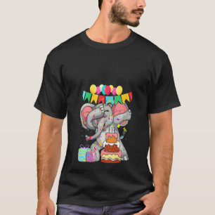 Womens Africa Dabbing Zoo Animal Birthday Kids El T-Shirt