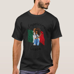 Womens Afro Mexican Capricorn Queen African Mexico T-Shirt