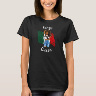 Womens Afro Mexican Virgo Queen Zodiac Sign Born A T-Shirt