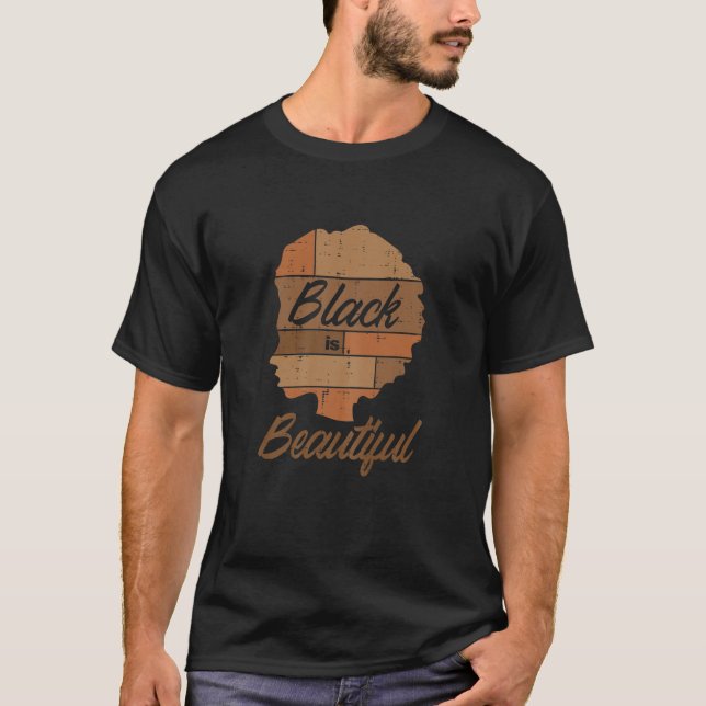 Womens Afro Woman Black Is Beautiful History Afric T-Shirt (Front)