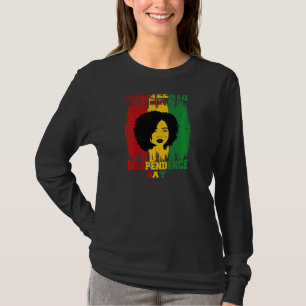 Womens Afro Woman Juneteenth Is My Independence Da T-Shirt