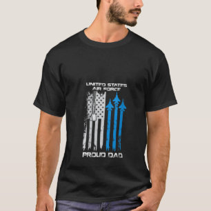 Womens Air Force US Veteran Proud Air Force Dad 4t T-Shirt